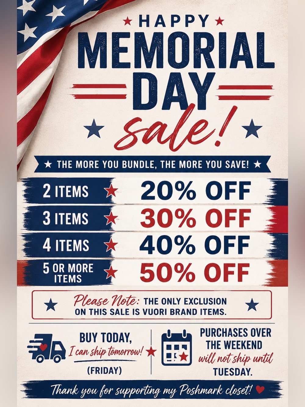 Memorial Day Sale!
